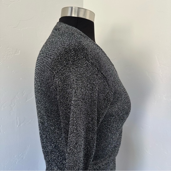 ALL SAINTS Women's Lyra Glitter Button Up Cardigan Black Size XS - Picture 9 of 15